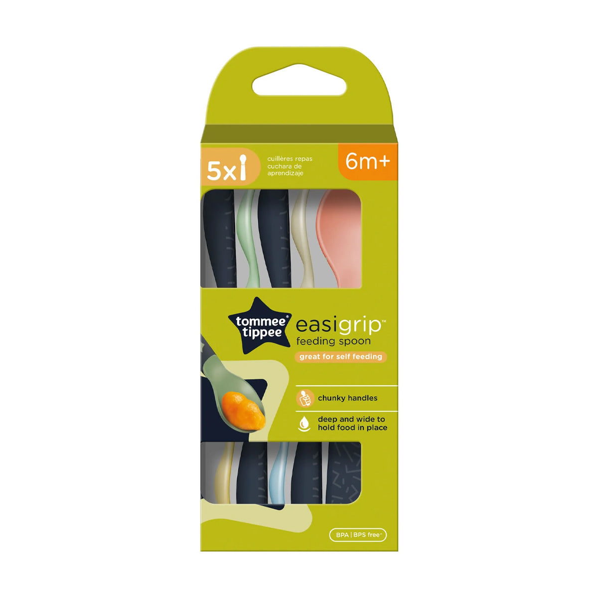 Tommee Tippee Easigrip 5x Self Feeding Spoons